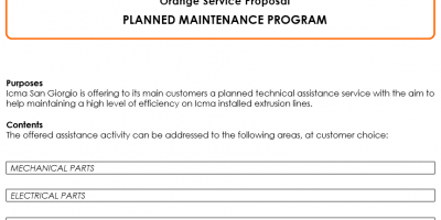 Planned Maintenance Program ICMA